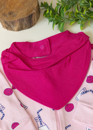 babador bandana rosa pink