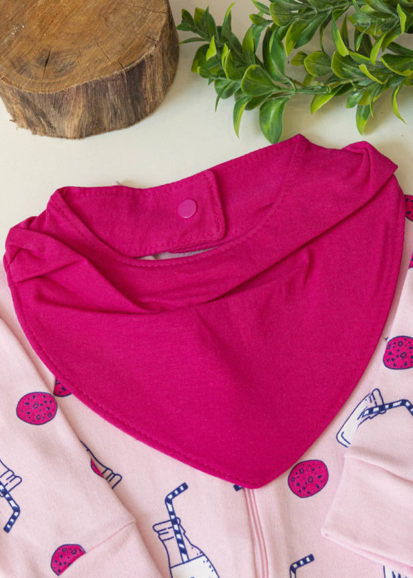 babador bandana rosa pink