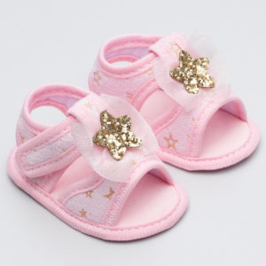 sandália infantil rosa