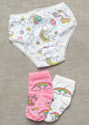 Kit meia e calçinha
