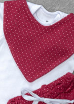 Conjunto body shorts babador bebe infantil ropek loja