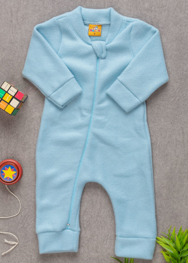 macacão soft azul bebe