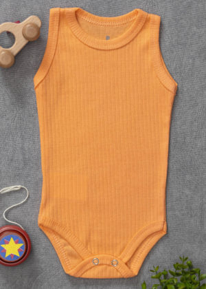 body regata canelado laranja
