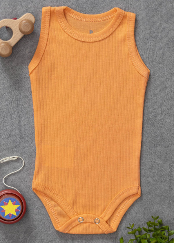 body regata canelado laranja