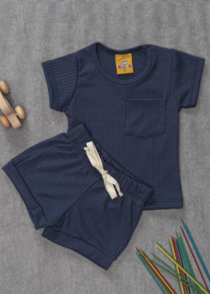 conjunto canelado verão marinho