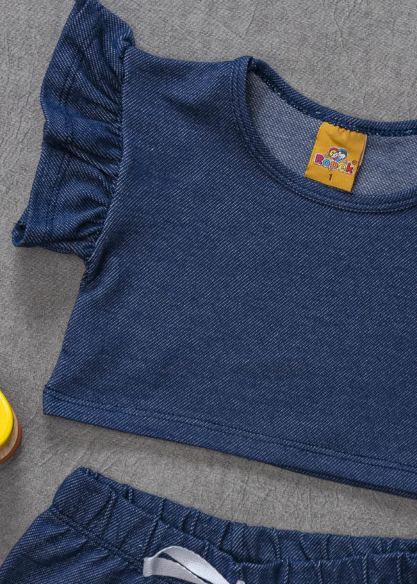 conjunto manga babado