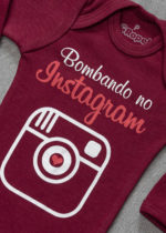 conjunto bordô bombando no instagram