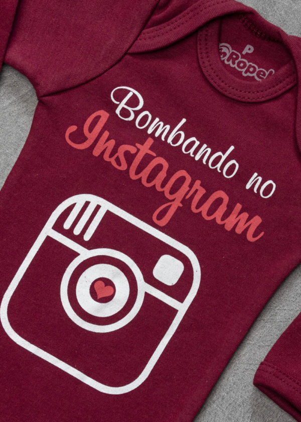 conjunto bordô bombando no instagram