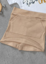 conjunto short saia nude