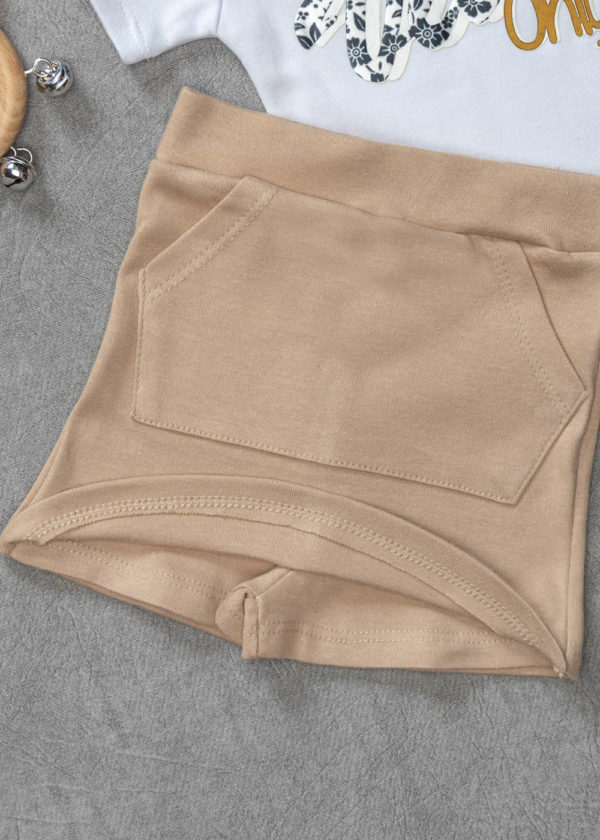 conjunto short saia nude