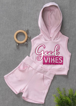 conjunto good vibes rosa