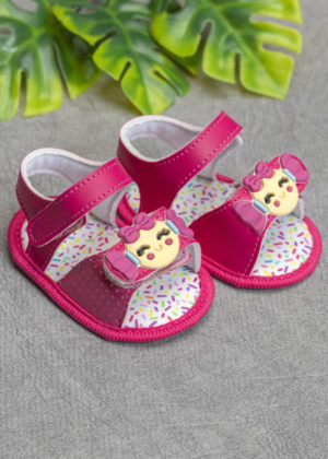 sandália pink bombom