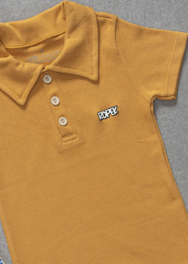 Camiseta Gola Polo Caramelo