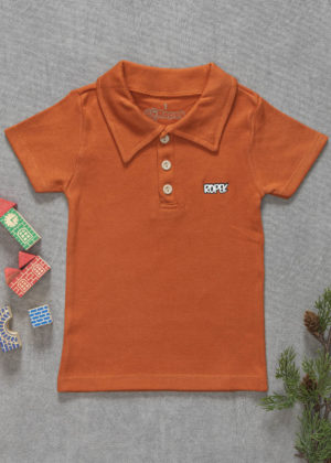 Camiseta Gola Polo Ferrugem