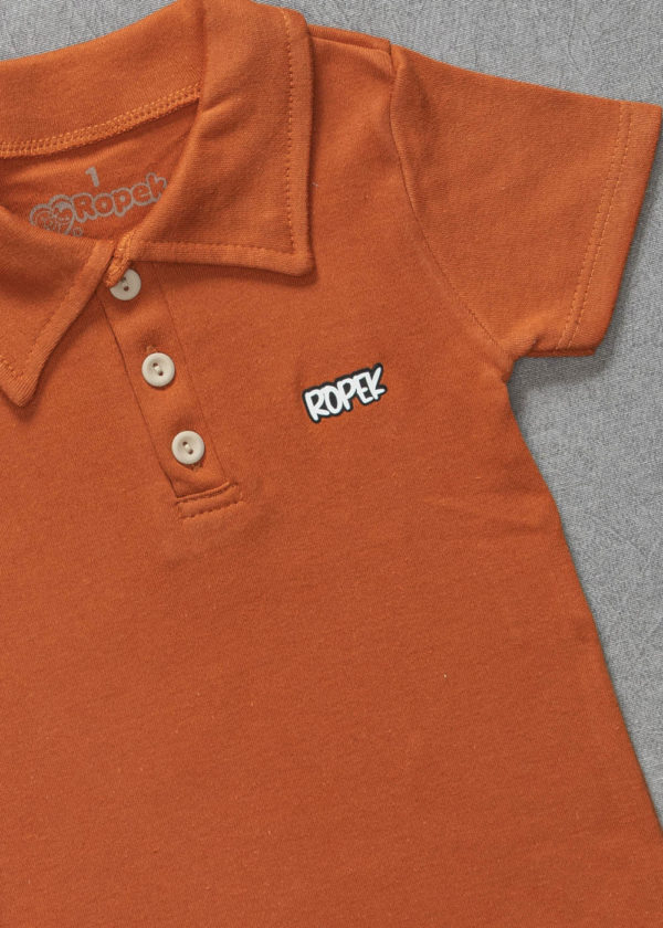 Camiseta Gola Polo Ferrugem