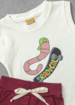 conjunto regata minhoca bordô