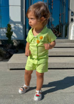 conjunto infantil moda bebe gola polo shorts camisa viscolinho ropek loja