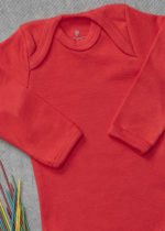 Body longo suedine vermelho