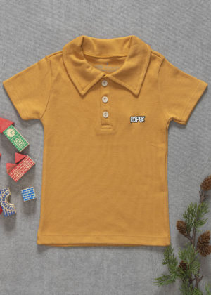 Camiseta Gola Polo Caramelo