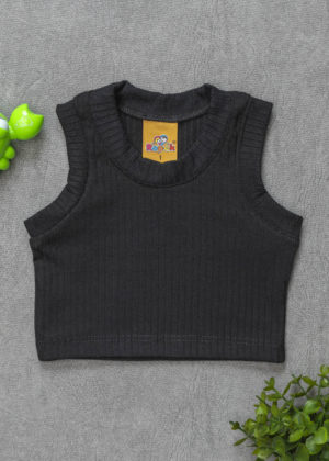 cropped infantil preto