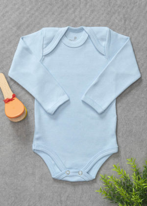 Body longa suedine azul
