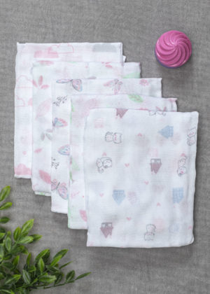 kit 5 fraldas super luxo menina