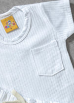 conjunto infantil canelado branco gelo