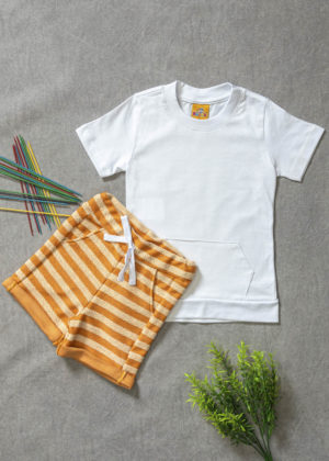 conjunto camiseta bolso canguru