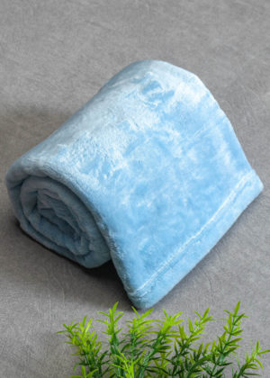 manta microfibra azul