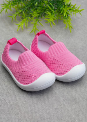 Tênis Infantil Calce Fácil Rosa Chiclete