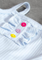 conjunto body infantil canelado