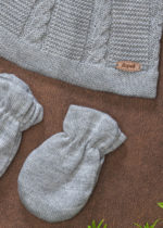 kit touca e luva tricot