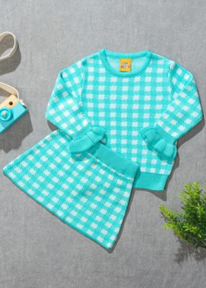 conjunto tricot saia