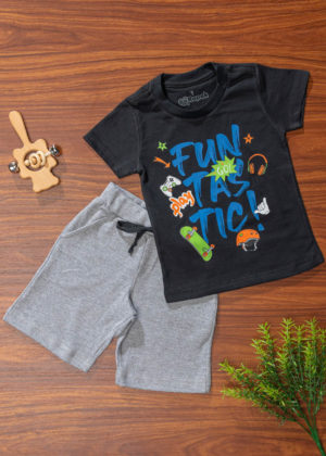 conjunto infantil suedine