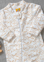 Macacão soft quentinho perfeito para inverno na estampa de dinossauros