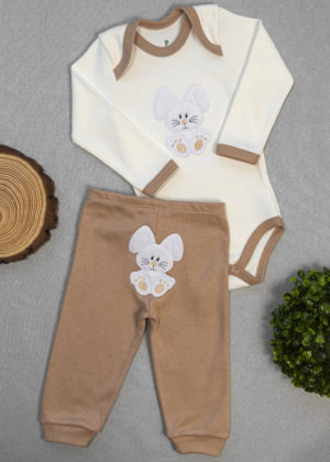 conjunto body bordado algodão