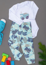 conjunto 3 peças bordado