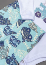 conjunto 3 peças bordado