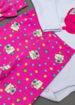 conjunto 3 peças bordado